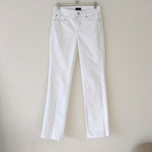 NYDJ Jeans Straight leg Mid Rise 0 White Denim
